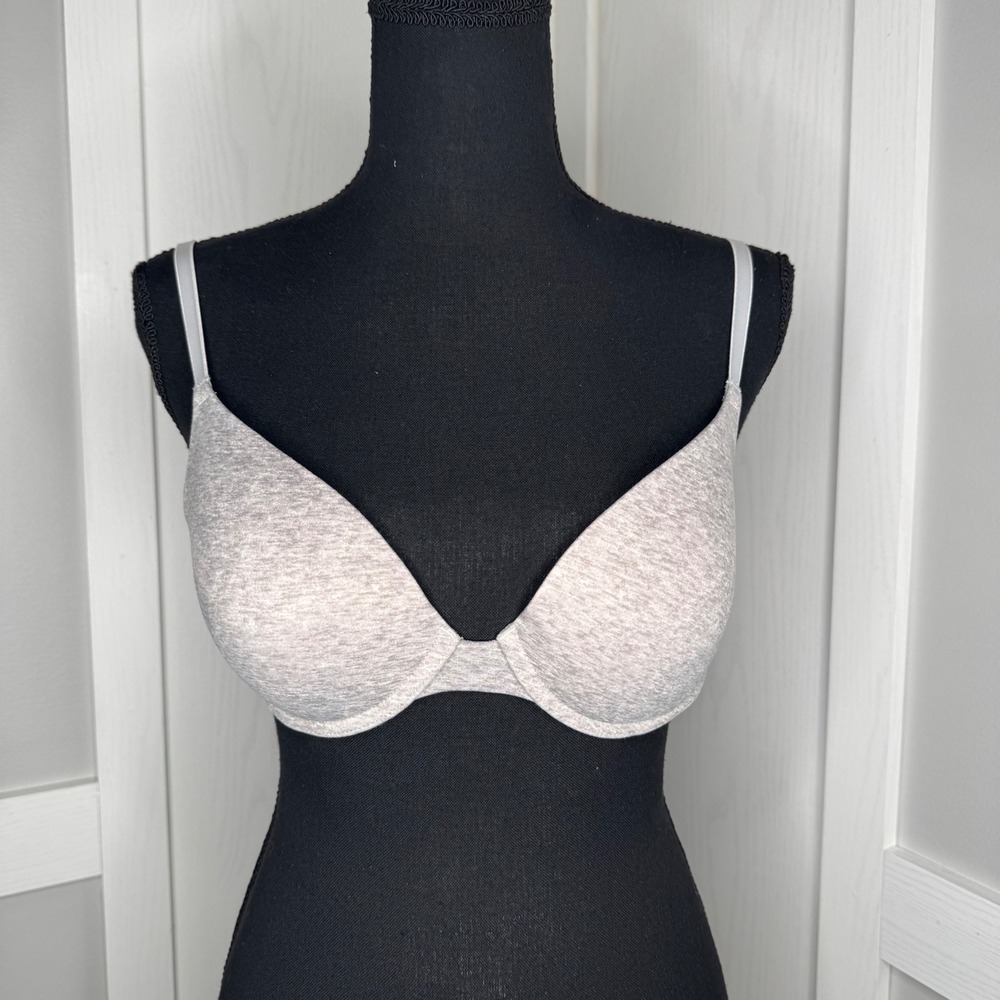 Victoria's Secret Push-Up Bra Women 32D Gray Wear Everywhere 2711